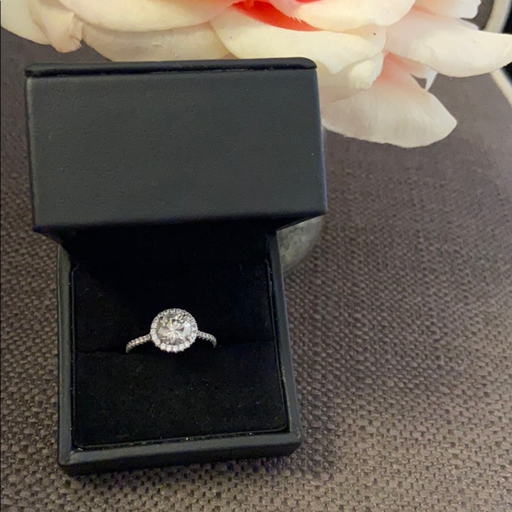 Moissanite ring